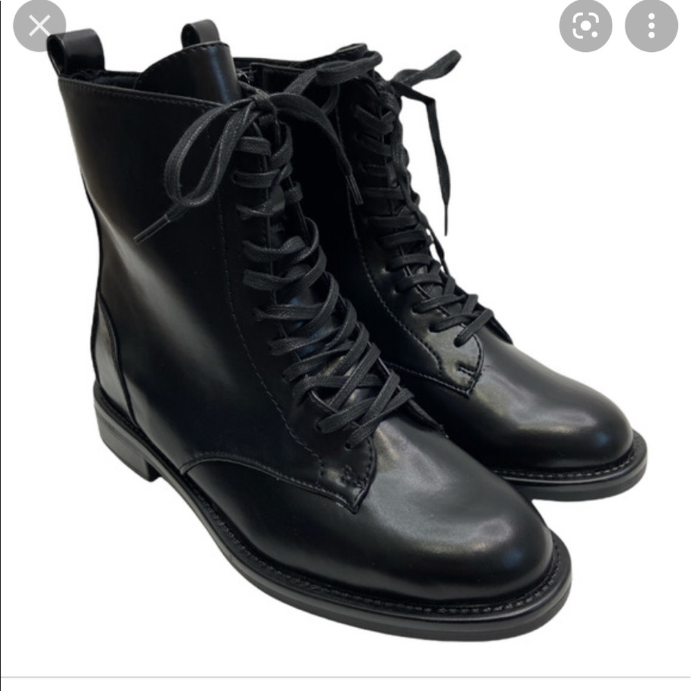 NIB Ann Taylor loft Combat lace up booties